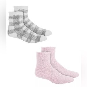 Charter Club Butter Soft Fuzzy Socks 2 Piece